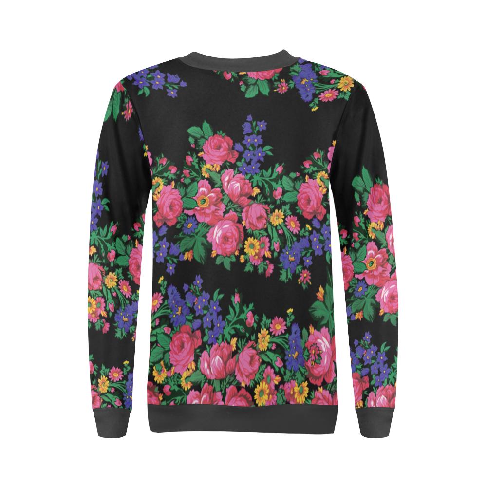 Kokum's Revenge-Black All Over Print Crewneck Sweatshirt for Women (Model H18) Crewneck Sweatshirt for Women (H18) e-joyer