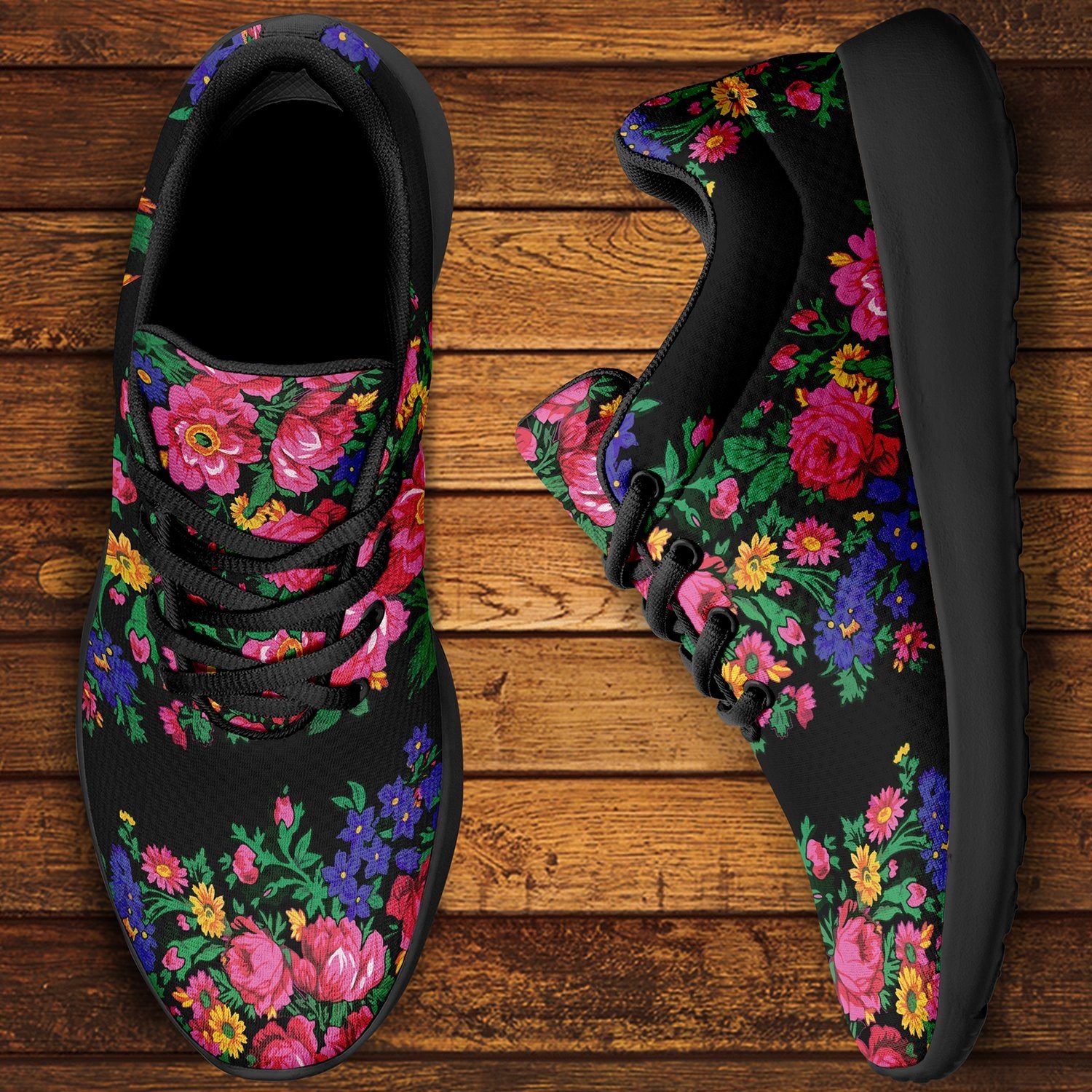 Kokum's Revenge Black Ikkaayi Sport Sneakers 49 Dzine