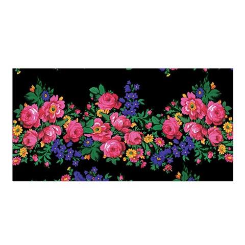 Kokum's Revenge Black Satin Shawl Scarf 49 Dzine