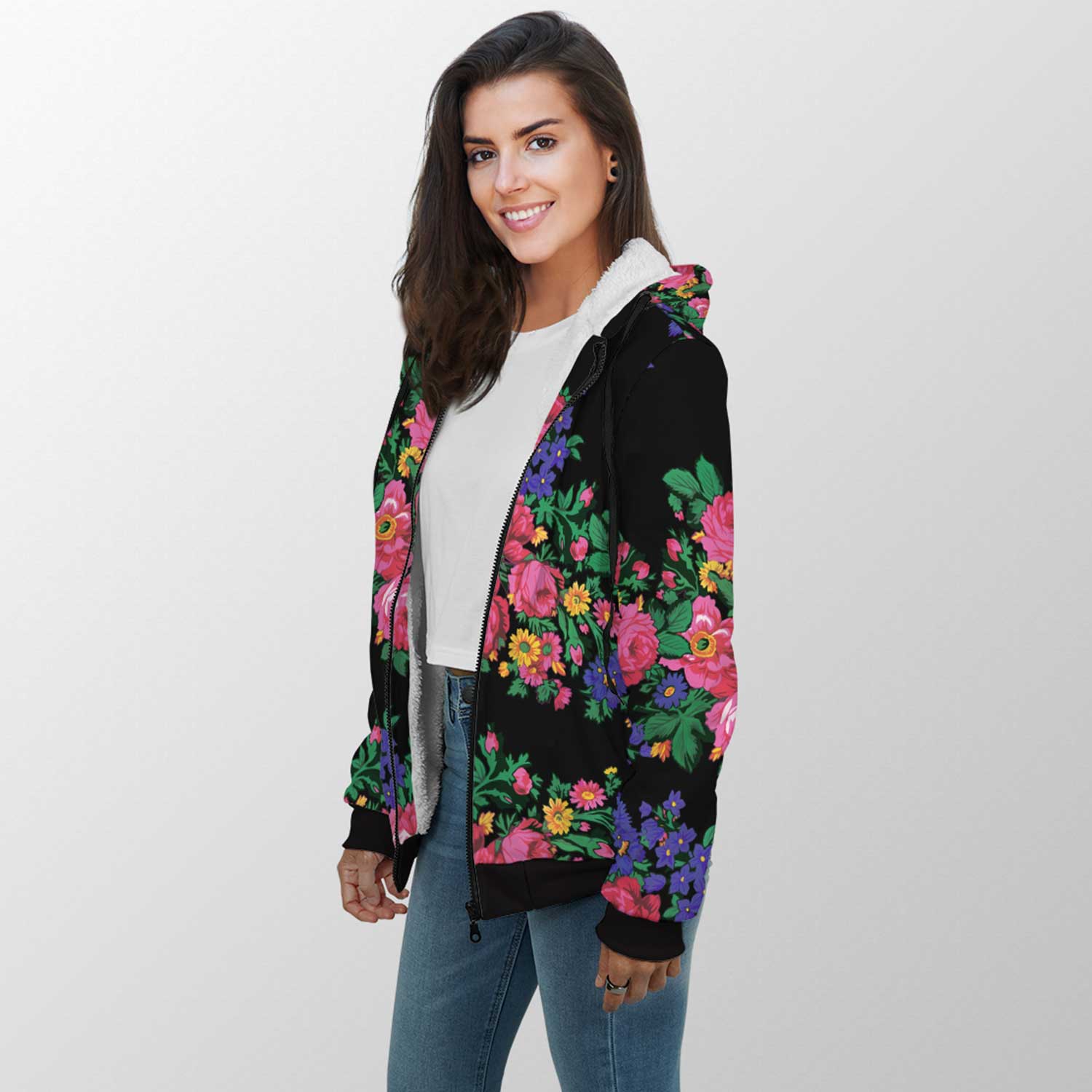 Kokum's Revenge Black Sherpa Hoodie 49 Dzine