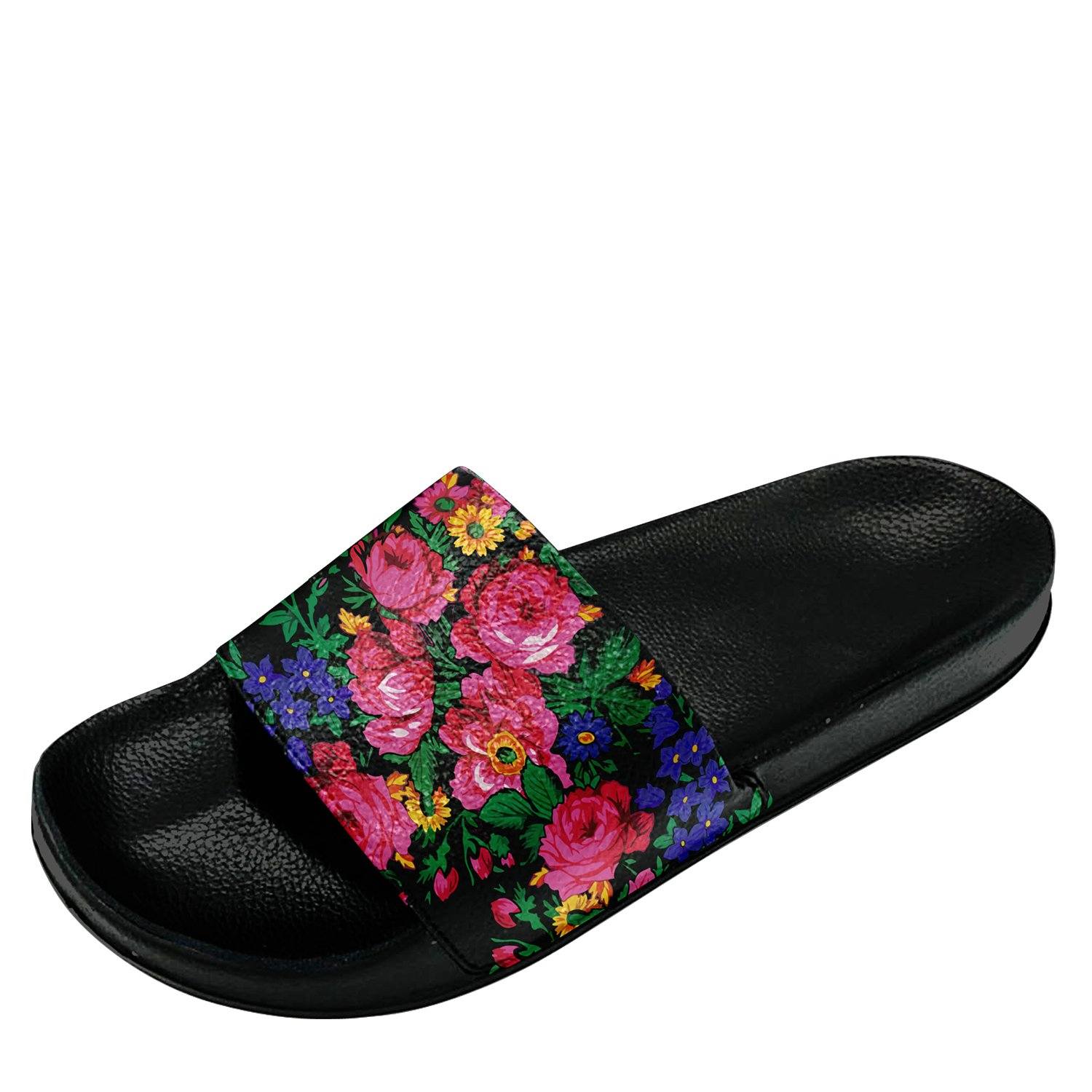 Kokum's Revenge Black Slide Sandals 49 Dzine