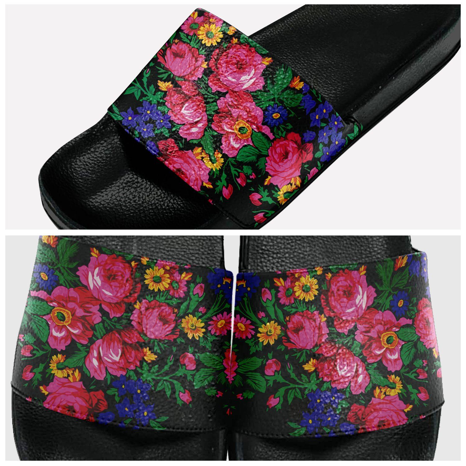 Kokum's Revenge Black Slide Sandals 49 Dzine