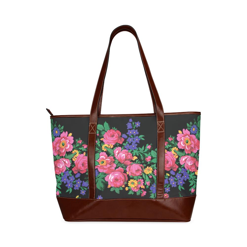 Kokum's Revenge-Black Tote Handbag (Model 1642) Tote Handbags (1642) e-joyer