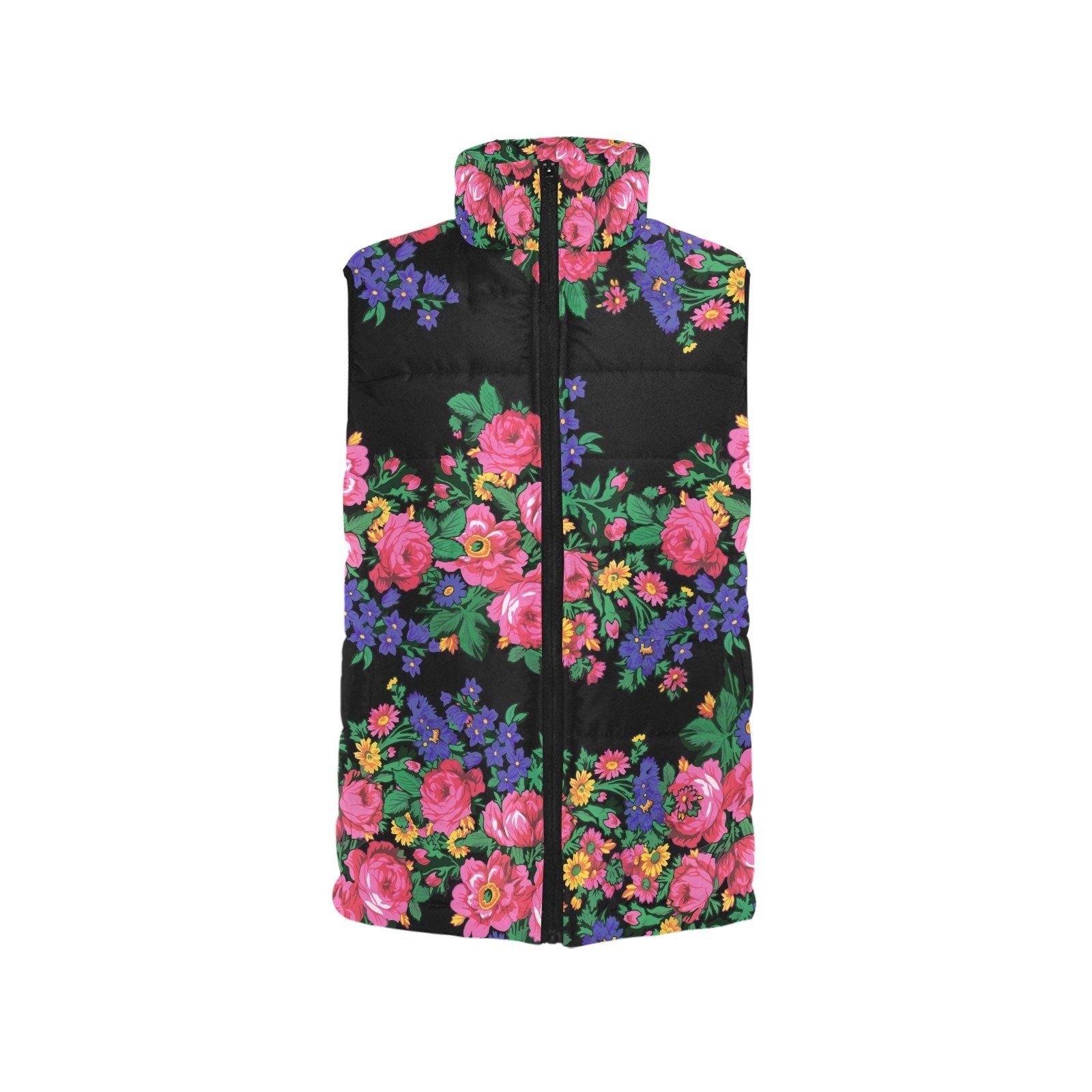 Kokum's Revenge Black Women's Padded Vest Jacket (Model H44) Women's Padded Vest Jacket (H44) e-joyer