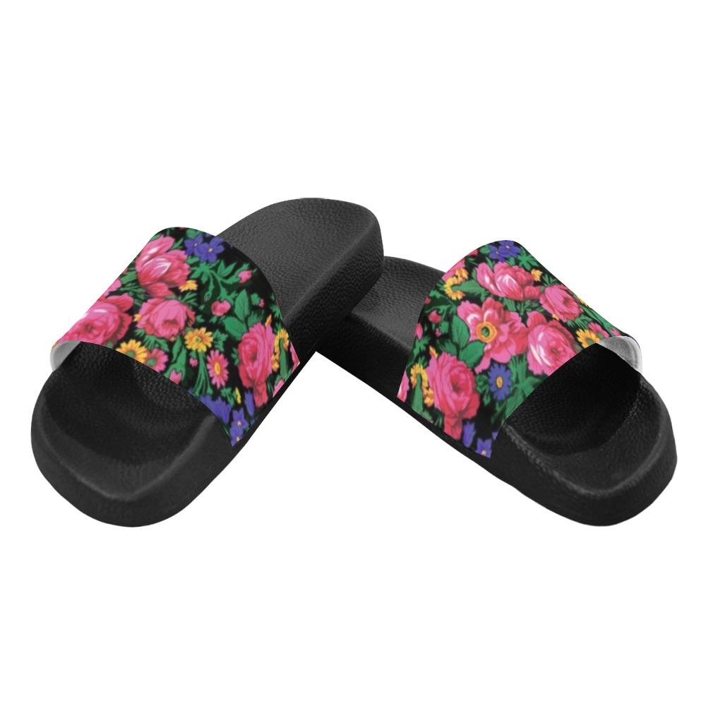 Kokum's Revenge Black Women's Slide Sandals (Model 057) Women's Slide Sandals (057) e-joyer