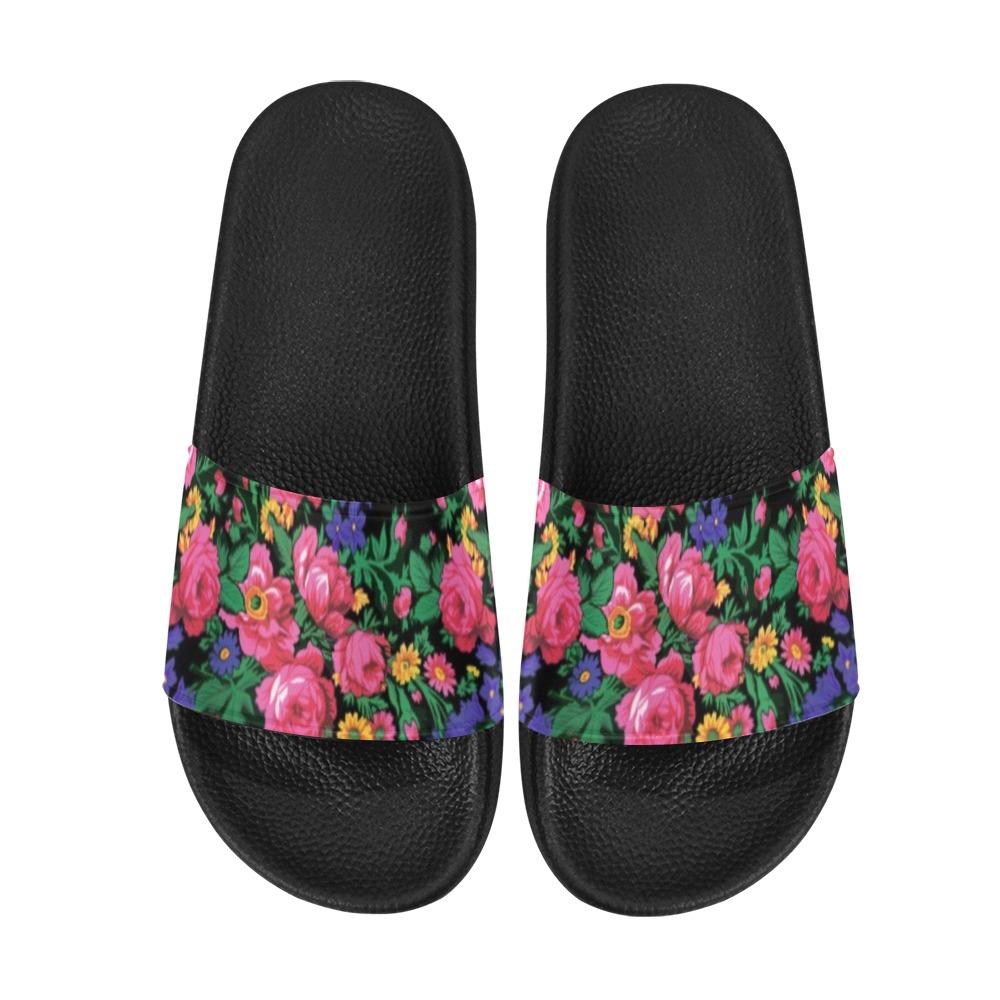 Kokum's Revenge Black Women's Slide Sandals (Model 057) Women's Slide Sandals (057) e-joyer