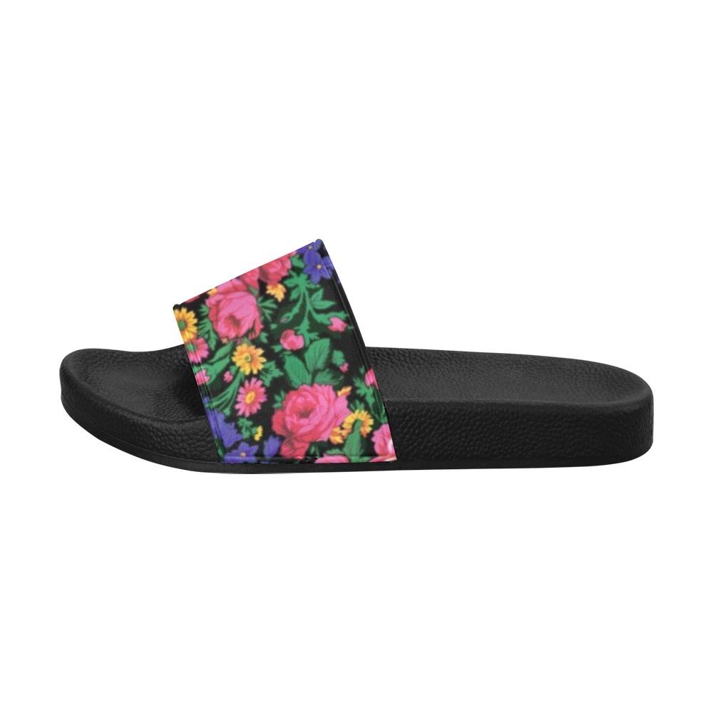 Kokum's Revenge Black Women's Slide Sandals (Model 057) Women's Slide Sandals (057) e-joyer