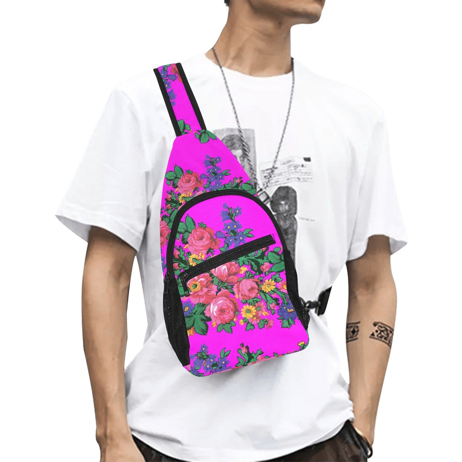 Kokum's Revenge Blush All Over Print Chest Bag (Model 1719) All Over Print Chest Bag (1719) e-joyer
