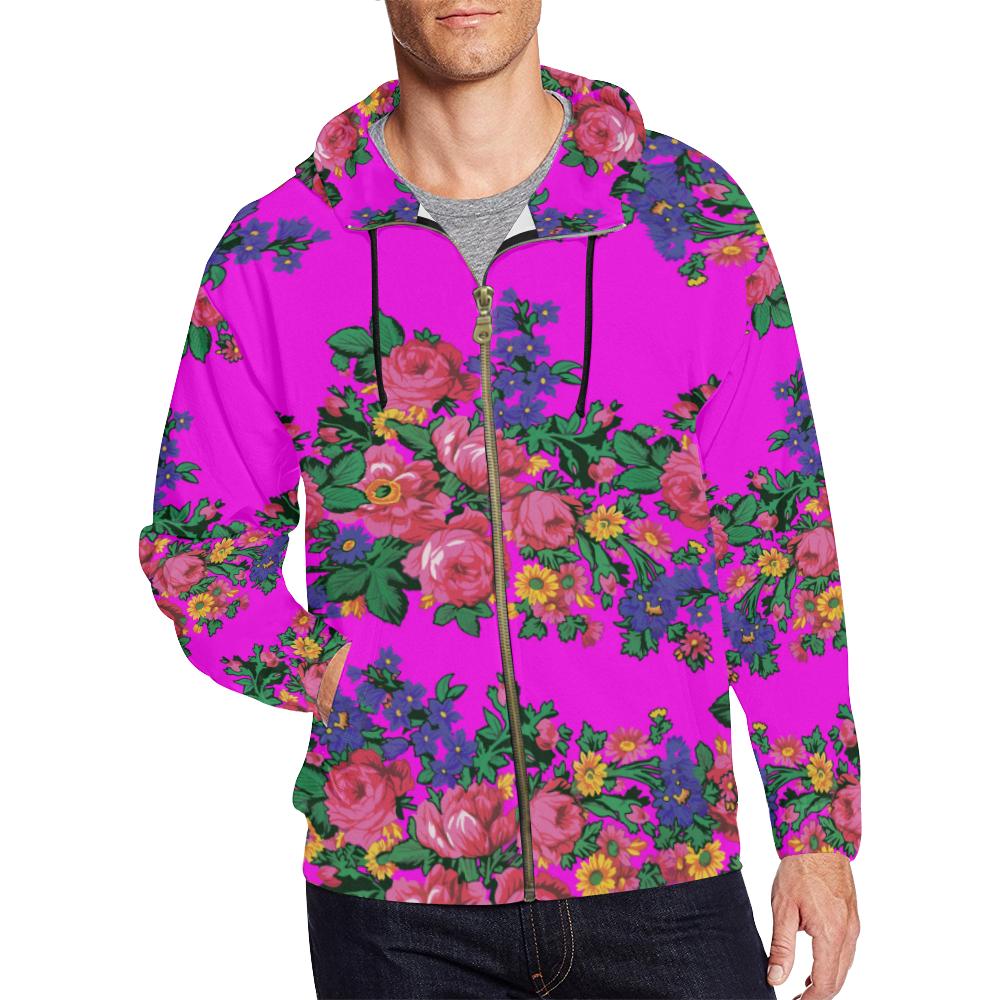 Kokum's Revenge Blush All Over Print Full Zip Hoodie for Men (Model H14) All Over Print Full Zip Hoodie for Men (H14) e-joyer