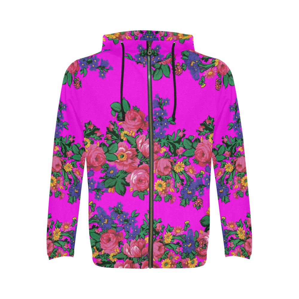 Kokum's Revenge Blush All Over Print Full Zip Hoodie for Men (Model H14) All Over Print Full Zip Hoodie for Men (H14) e-joyer