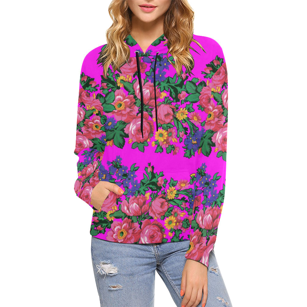 Kokum's Revenge Blush All Over Print Hoodie for Women (USA Size) (Model H13) Hoodie e-joyer