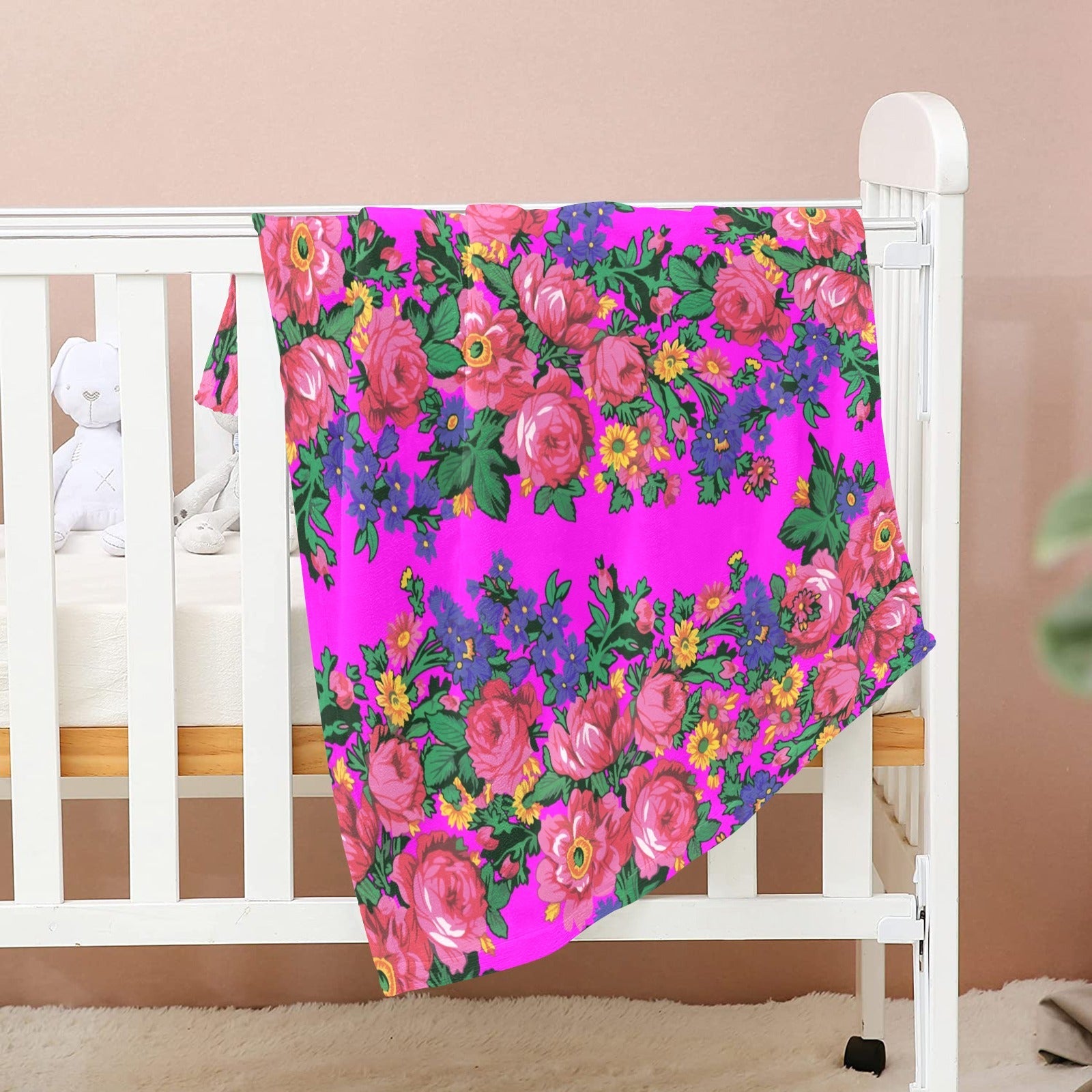 Kokum's Revenge Blush Baby Blanket 30"x40" Baby Blanket 30"x40" e-joyer
