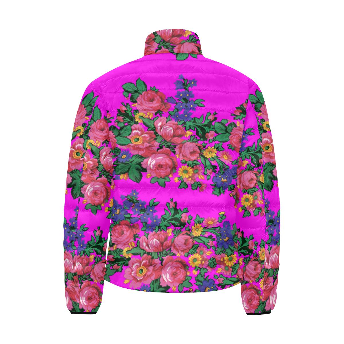 Kokum's Revenge Blush Men's Stand Collar Padded Jacket (Model H41) Men's Stand Collar Padded Jacket (H41) e-joyer