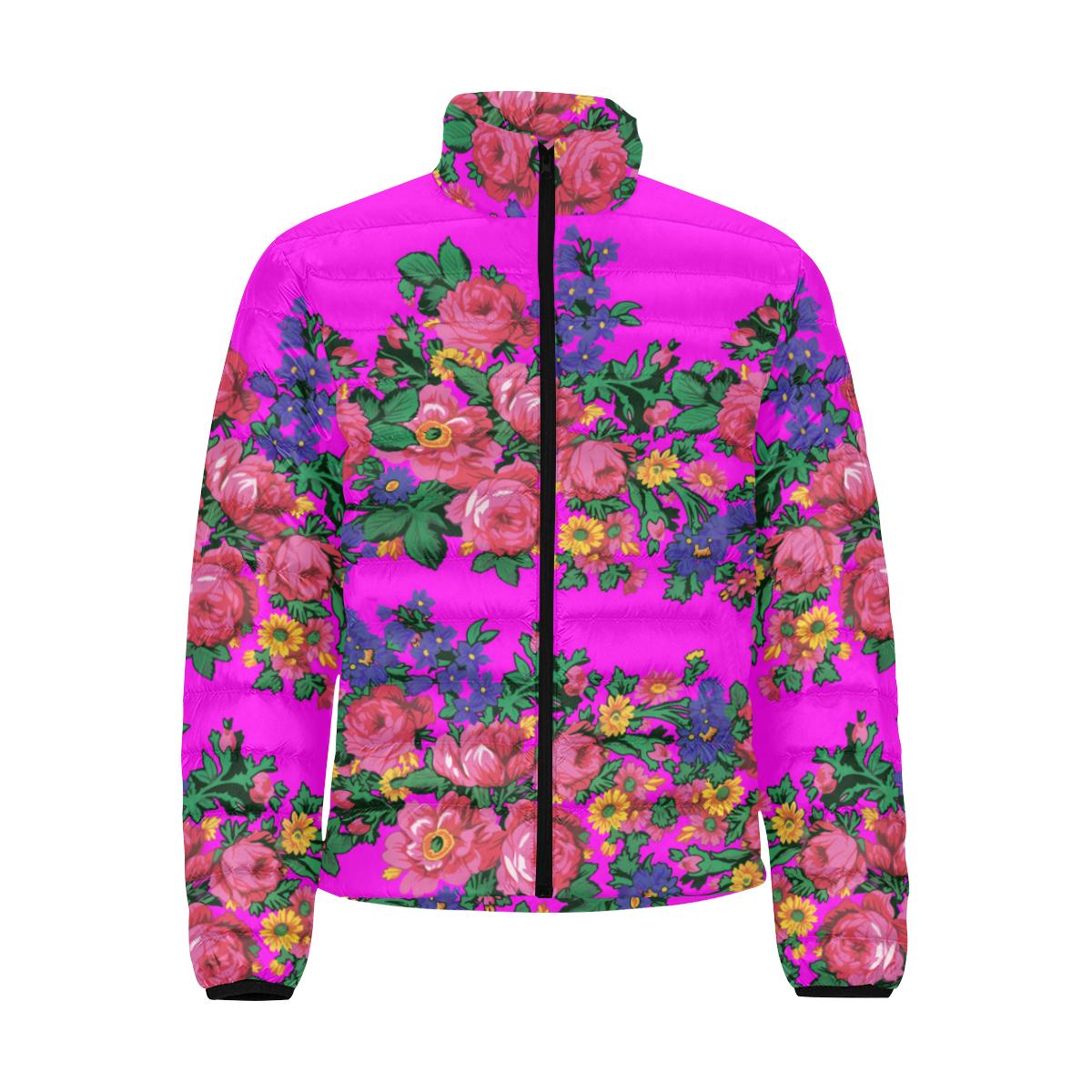Kokum's Revenge Blush Men's Stand Collar Padded Jacket (Model H41) Men's Stand Collar Padded Jacket (H41) e-joyer
