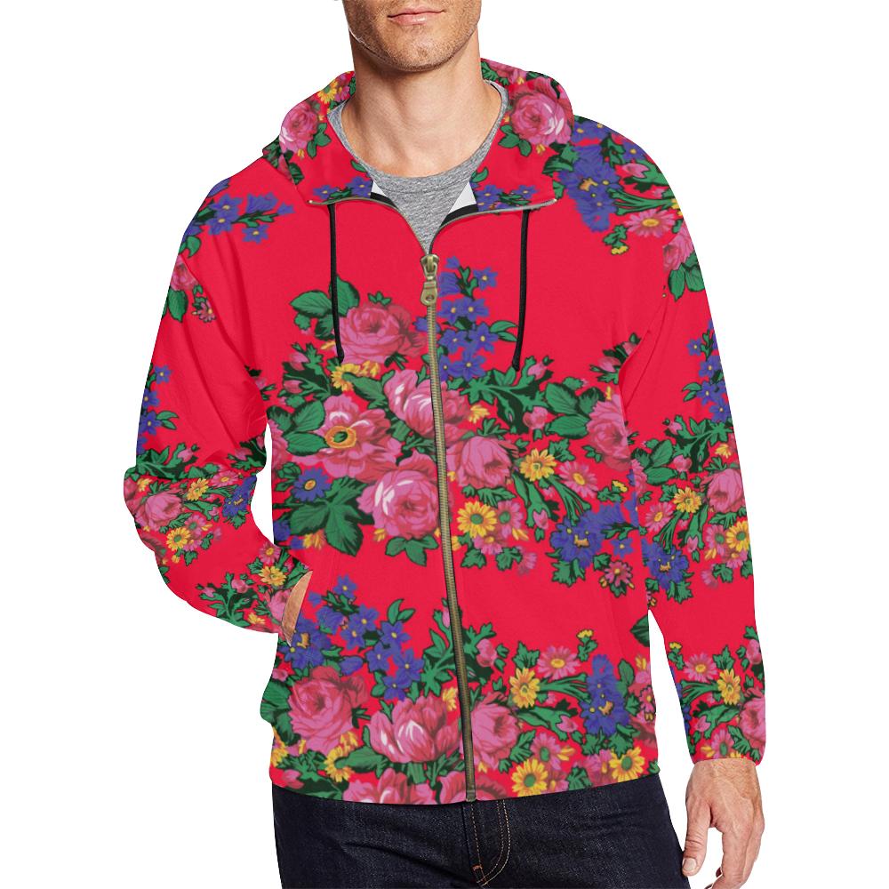 Kokum's Revenge- Dahlia All Over Print Full Zip Hoodie for Men (Model H14) All Over Print Full Zip Hoodie for Men (H14) e-joyer