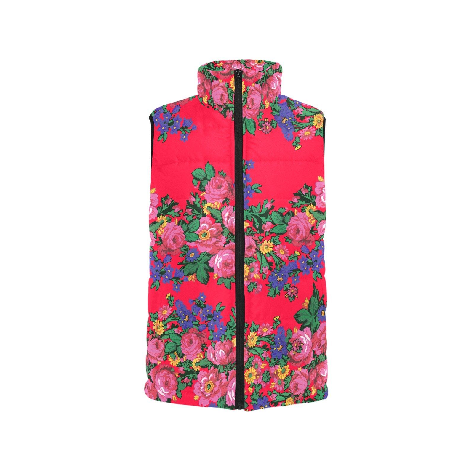 Kokum's Revenge Dahlia Men's Padded Vest Jacket (Model H44) Men's Padded Vest Jacket (H44) e-joyer