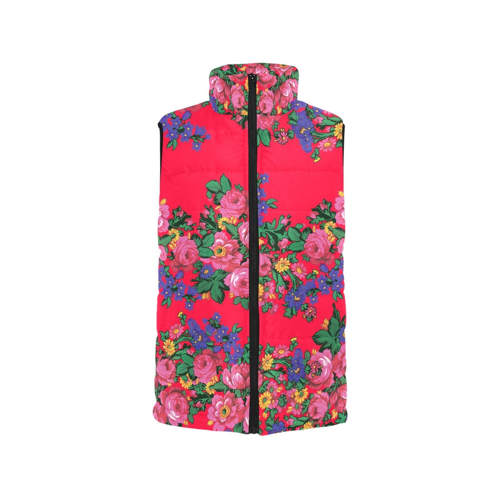 Kokum's Revenge Dahlia Women's Padded Vest Jacket (Model H44) Women's Padded Vest Jacket (H44) e-joyer