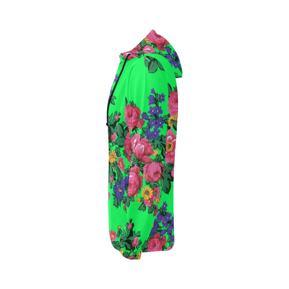 Kokum's Revenge Green All Over Print Full Zip Hoodie for Women (Model H14) All Over Print Full Zip Hoodie for Women (H14) e-joyer