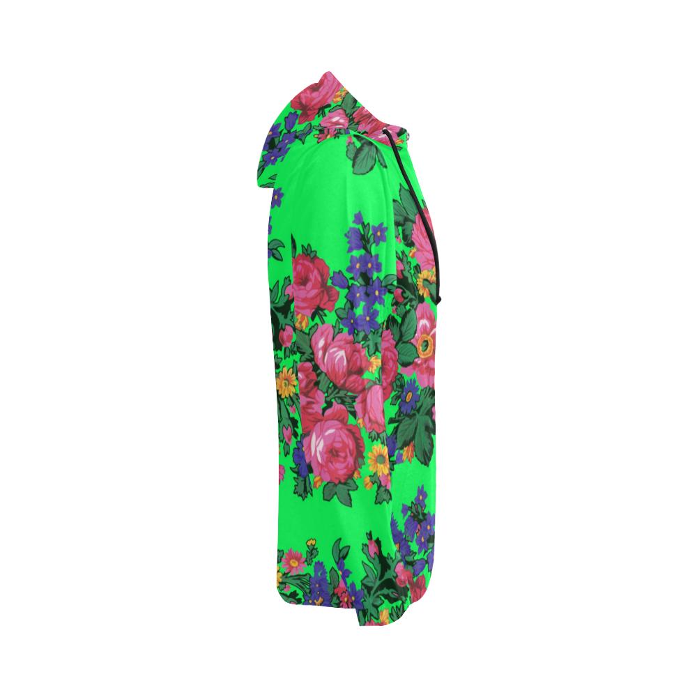 Kokum's Revenge Green All Over Print Full Zip Hoodie for Women (Model H14) All Over Print Full Zip Hoodie for Women (H14) e-joyer