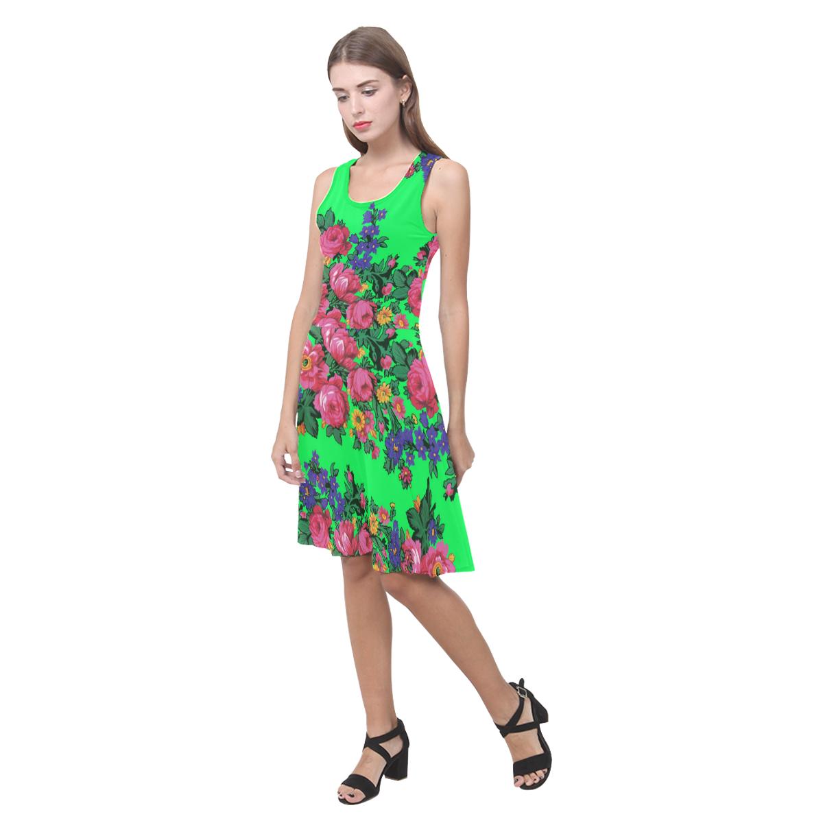 Kokum's Revenge Green Atalanta Casual Sundress(Model D04) Atalanta Sundress (D04) e-joyer