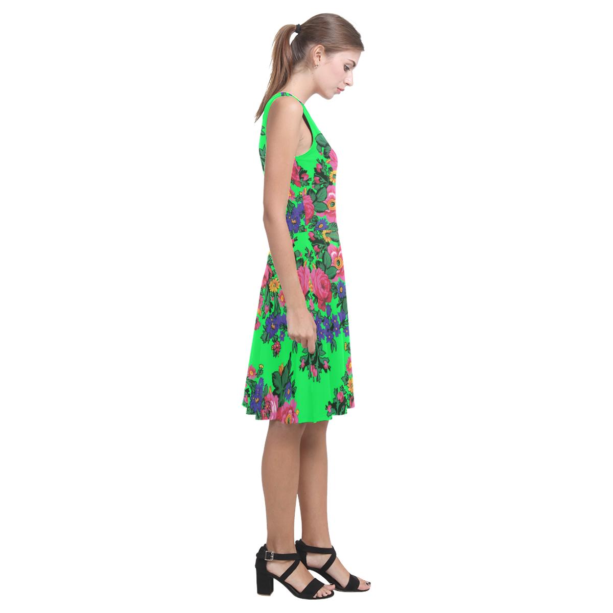 Kokum's Revenge Green Atalanta Casual Sundress(Model D04) Atalanta Sundress (D04) e-joyer