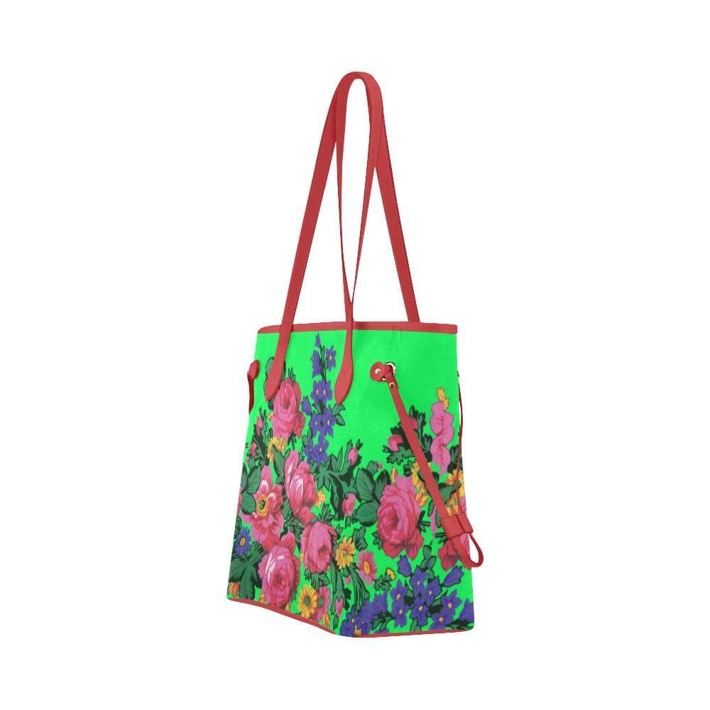 Kokum's Revenge Green Clover Canvas Tote Bag (Model 1661) Clover Canvas Tote Bag (1661) e-joyer
