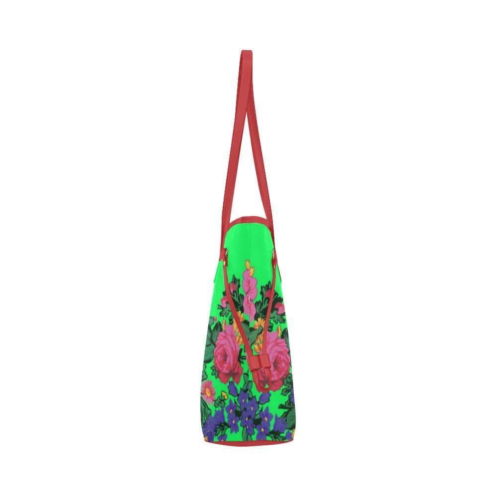 Kokum's Revenge Green Clover Canvas Tote Bag (Model 1661) Clover Canvas Tote Bag (1661) e-joyer