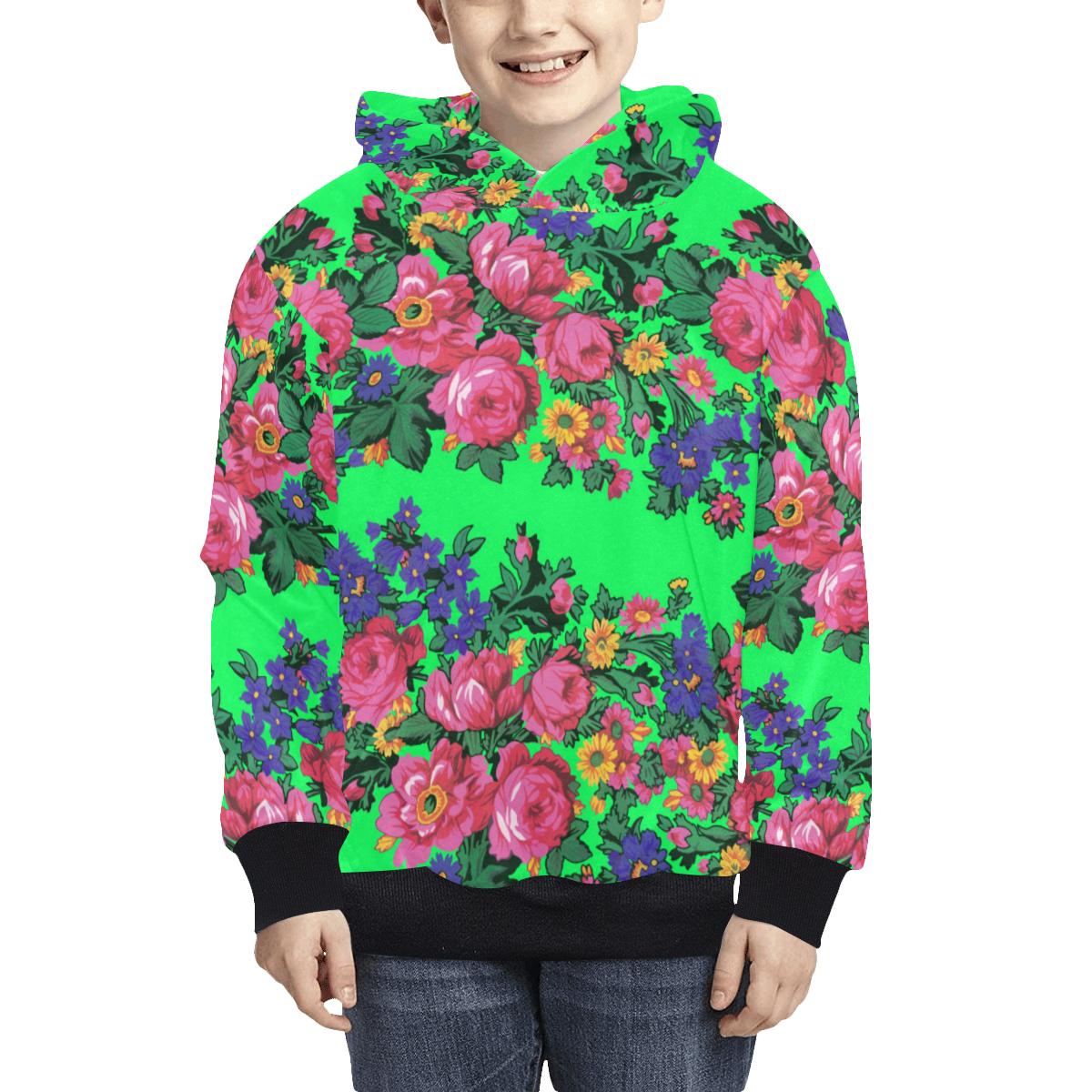 Kokum's Revenge Green Kids' All Over Print Hoodie (Model H38) Kids' AOP Hoodie (H38) e-joyer
