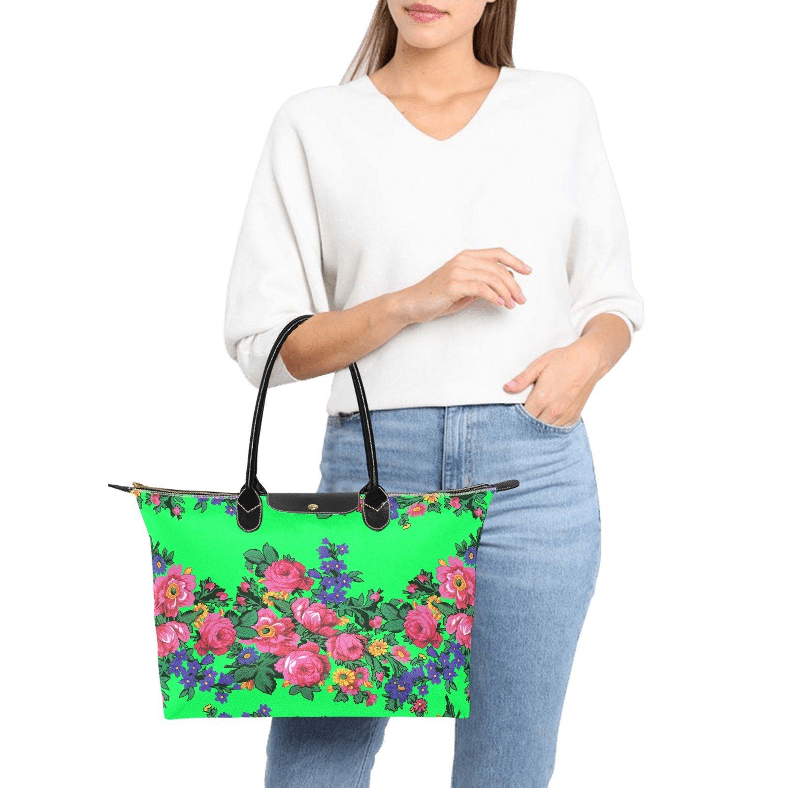 Kokum's Revenge Green Single-Shoulder Lady Handbag (Model 1714) bag e-joyer