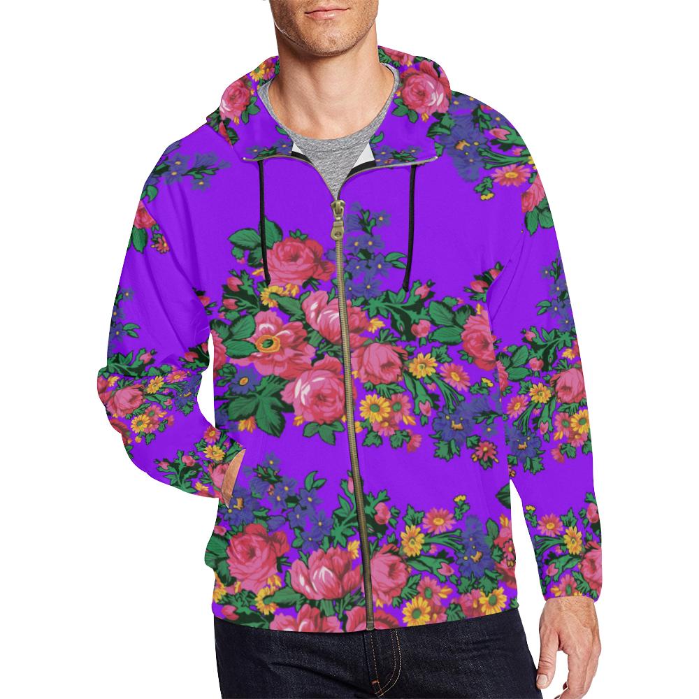 Kokum's Revenge-Lilac All Over Print Full Zip Hoodie for Men (Model H14) All Over Print Full Zip Hoodie for Men (H14) e-joyer