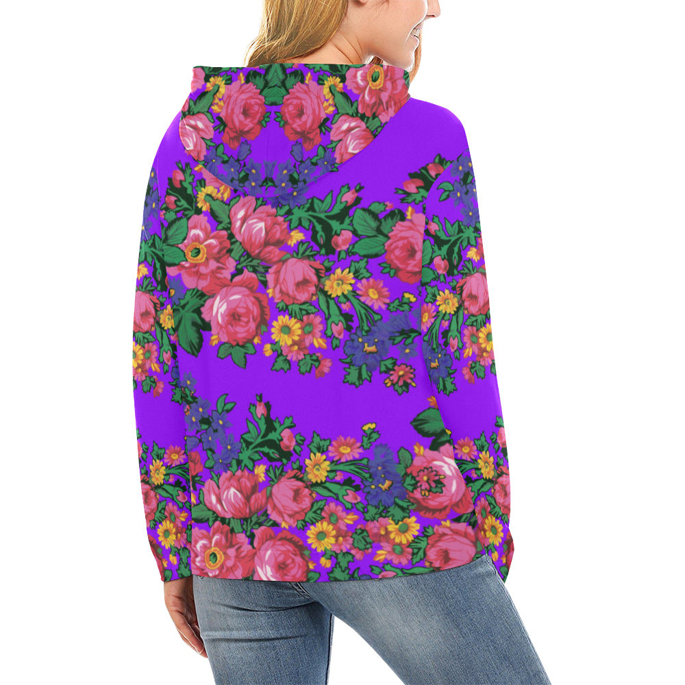 Kokum's Revenge-Lilac All Over Print Hoodie for Women (USA Size) (Model H13) Hoodie e-joyer
