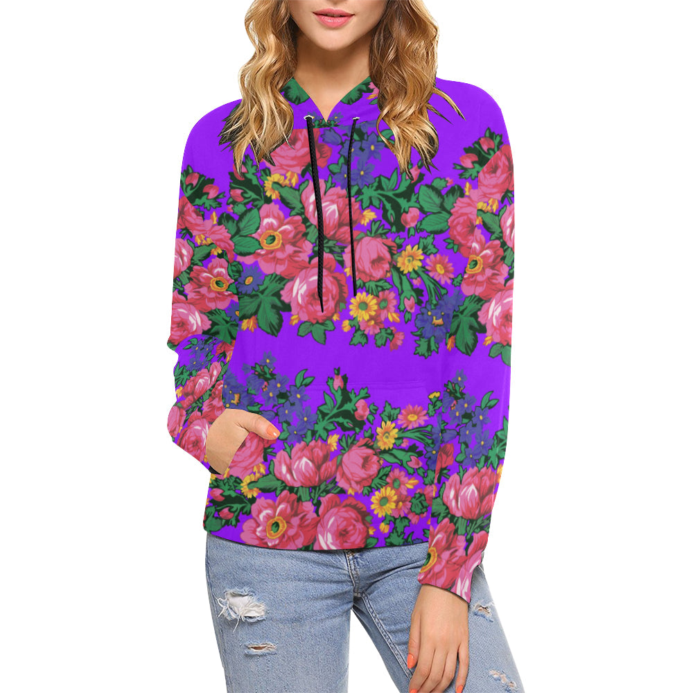 Kokum's Revenge-Lilac All Over Print Hoodie for Women (USA Size) (Model H13) Hoodie e-joyer