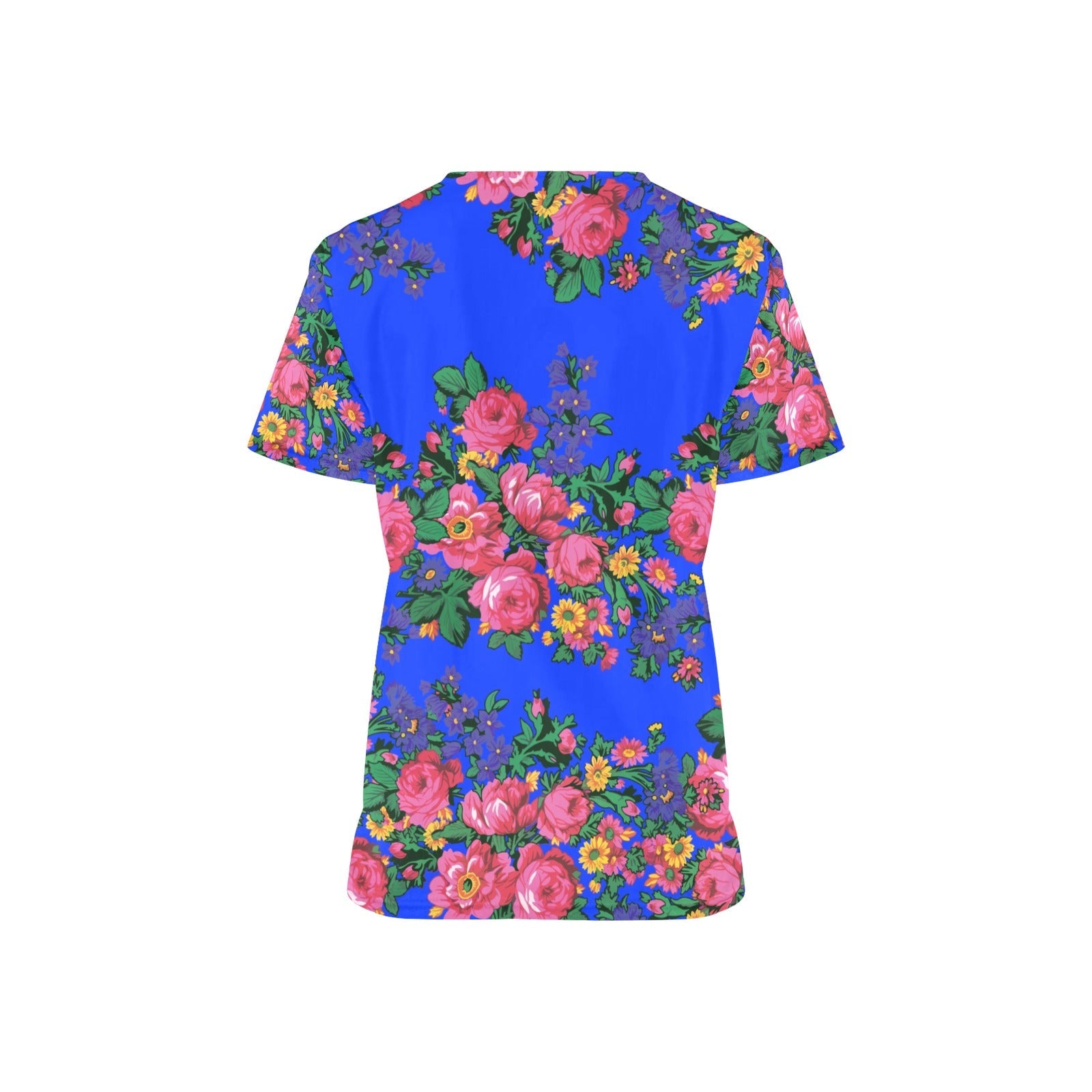 Kokum's Revenge Royal All Over Print Scrub Top Scrub Top e-joyer