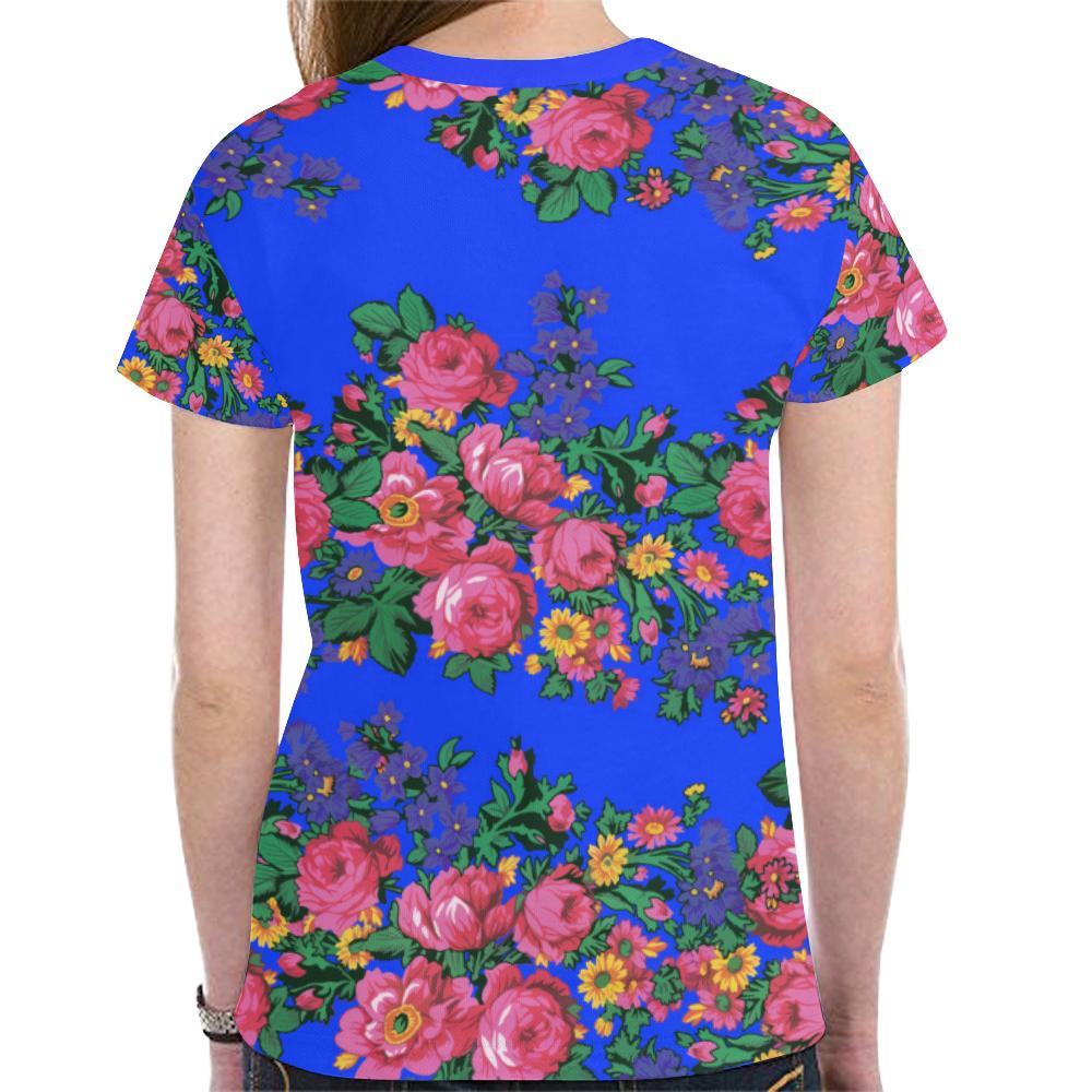 Kokum's Revenge- Royal New All Over Print T-shirt for Women (Model T45) New All Over Print T-shirt for Women (T45) e-joyer