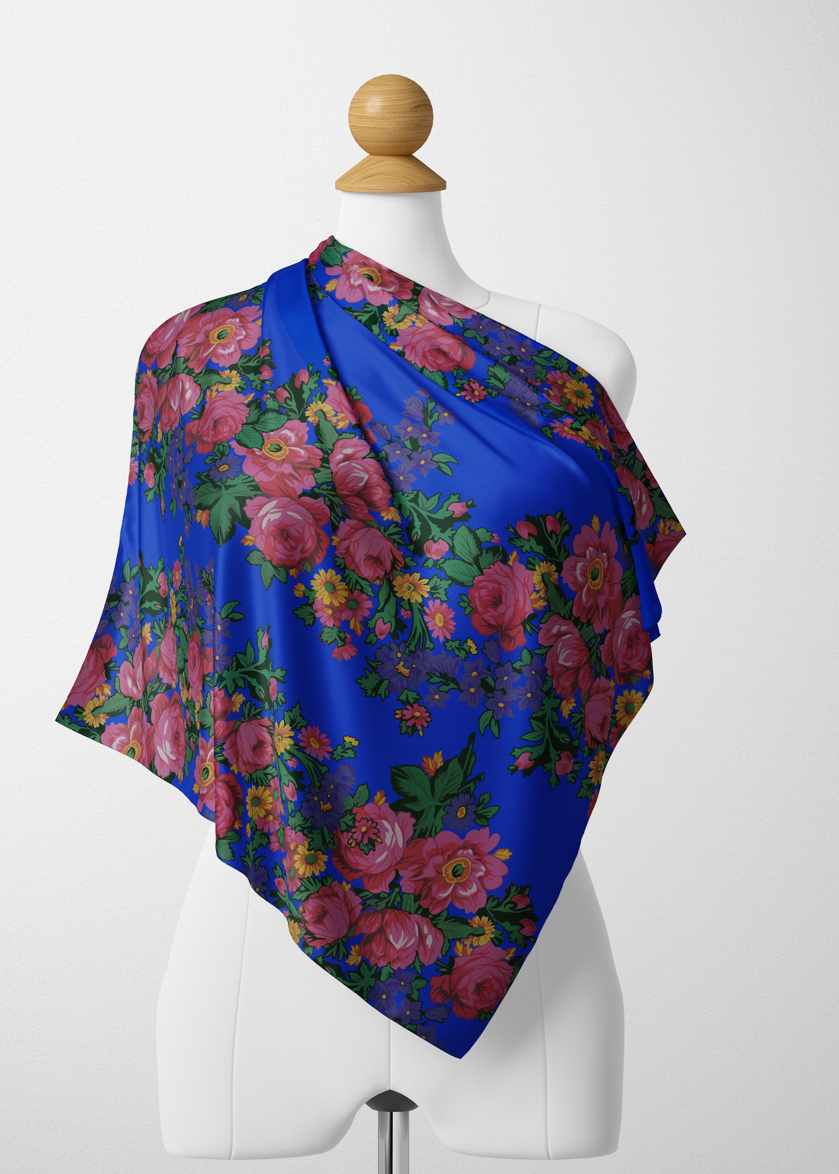 Kokums Revenge Royal Satin Shawl Scarf 49 Dzine