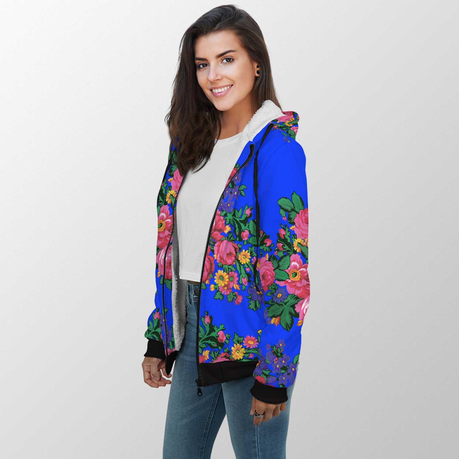 Kokum's Revenge Royal Sherpa Hoodie 49 Dzine