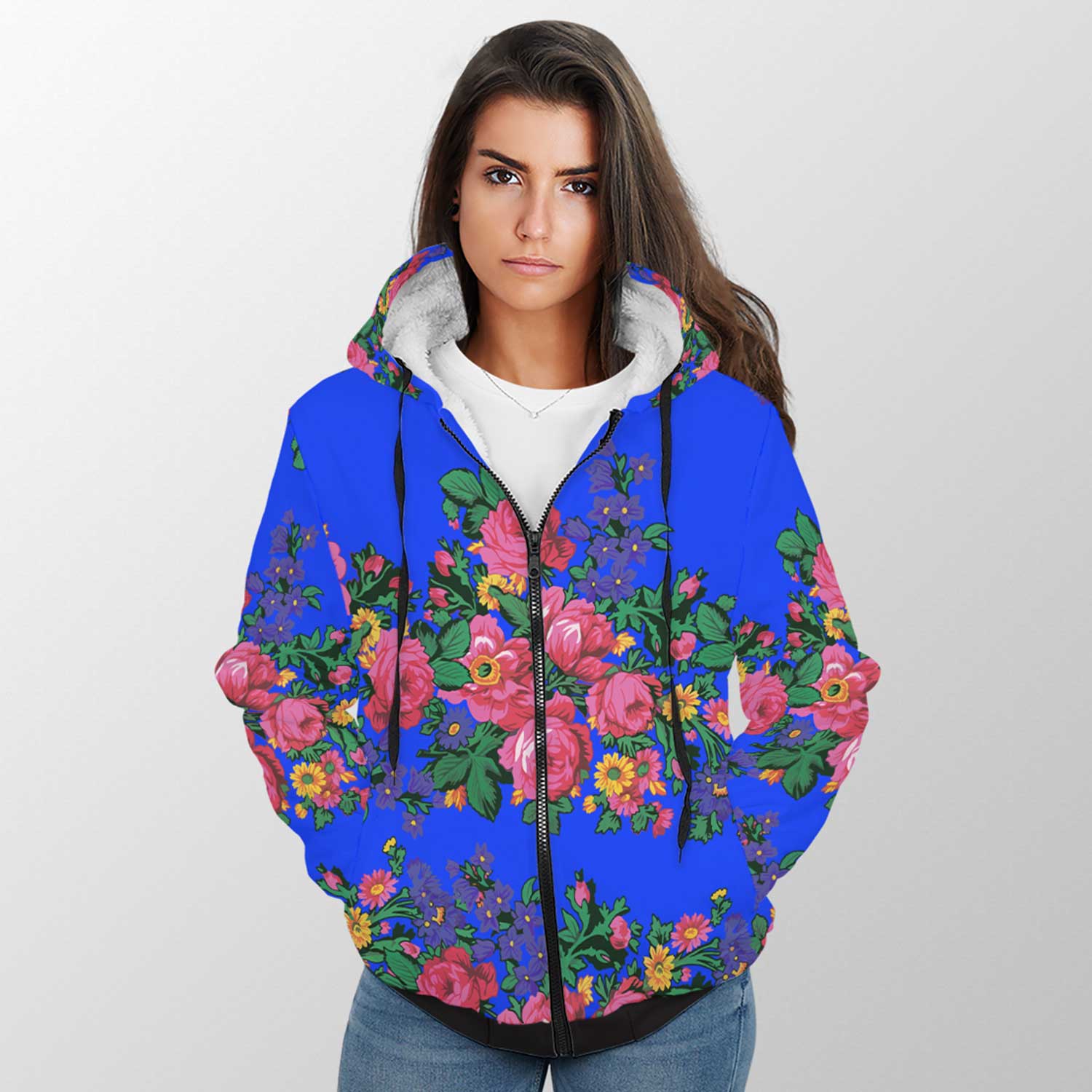 Kokum's Revenge Royal Sherpa Hoodie 49 Dzine