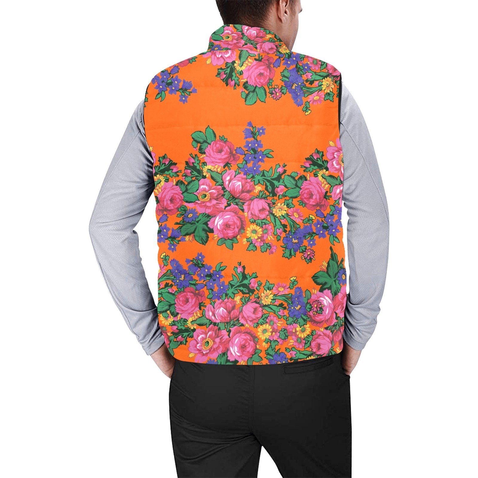 Kokum's Revenge Sierra Men's Padded Vest Jacket (Model H44) Men's Padded Vest Jacket (H44) e-joyer
