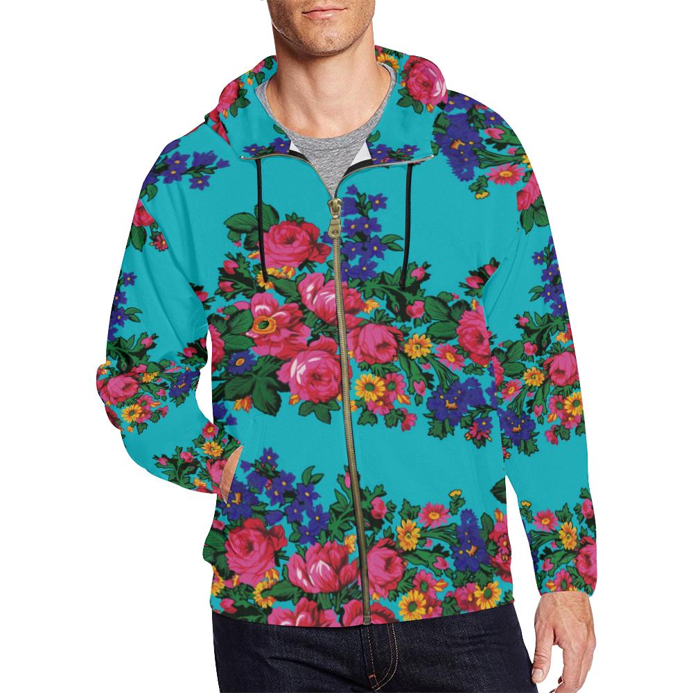 Kokum's Revenge-Sky All Over Print Full Zip Hoodie for Men (Model H14) All Over Print Full Zip Hoodie for Men (H14) e-joyer