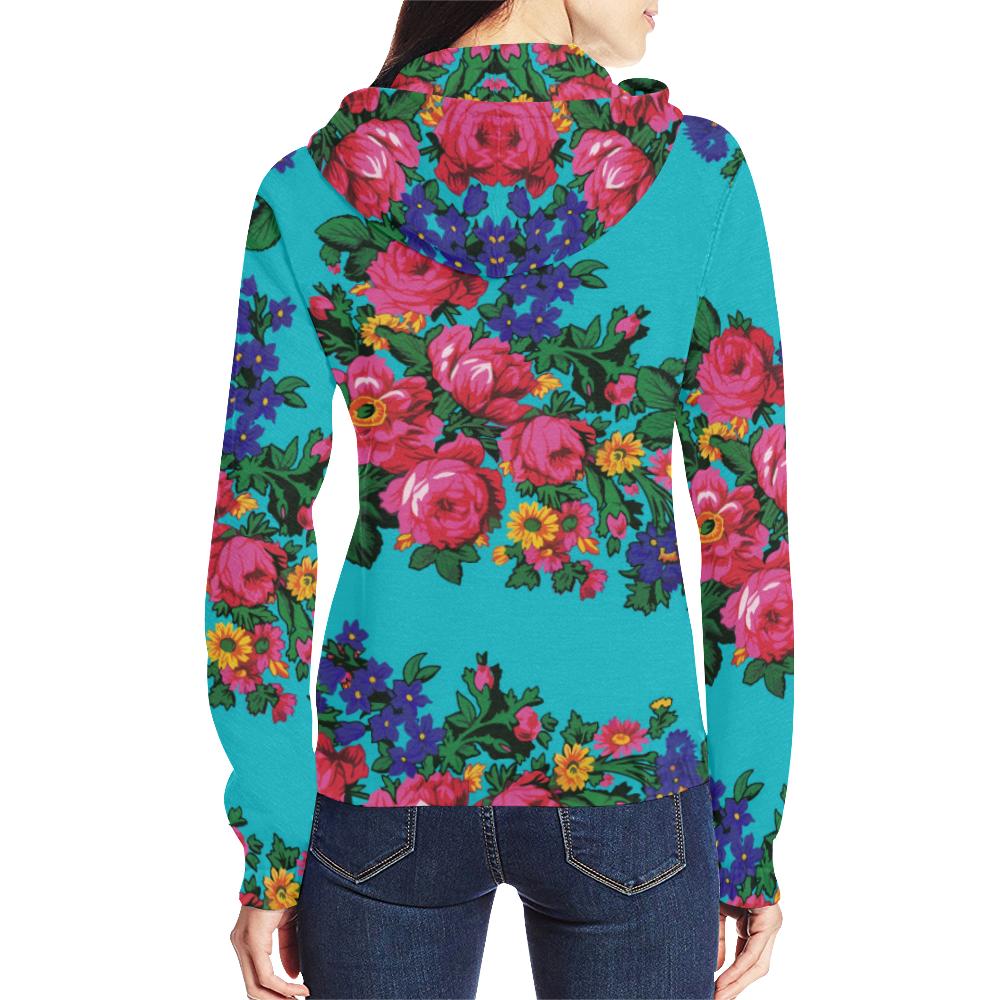 Kokum's Revenge-Sky All Over Print Full Zip Hoodie for Women (Model H14) All Over Print Full Zip Hoodie for Women (H14) e-joyer