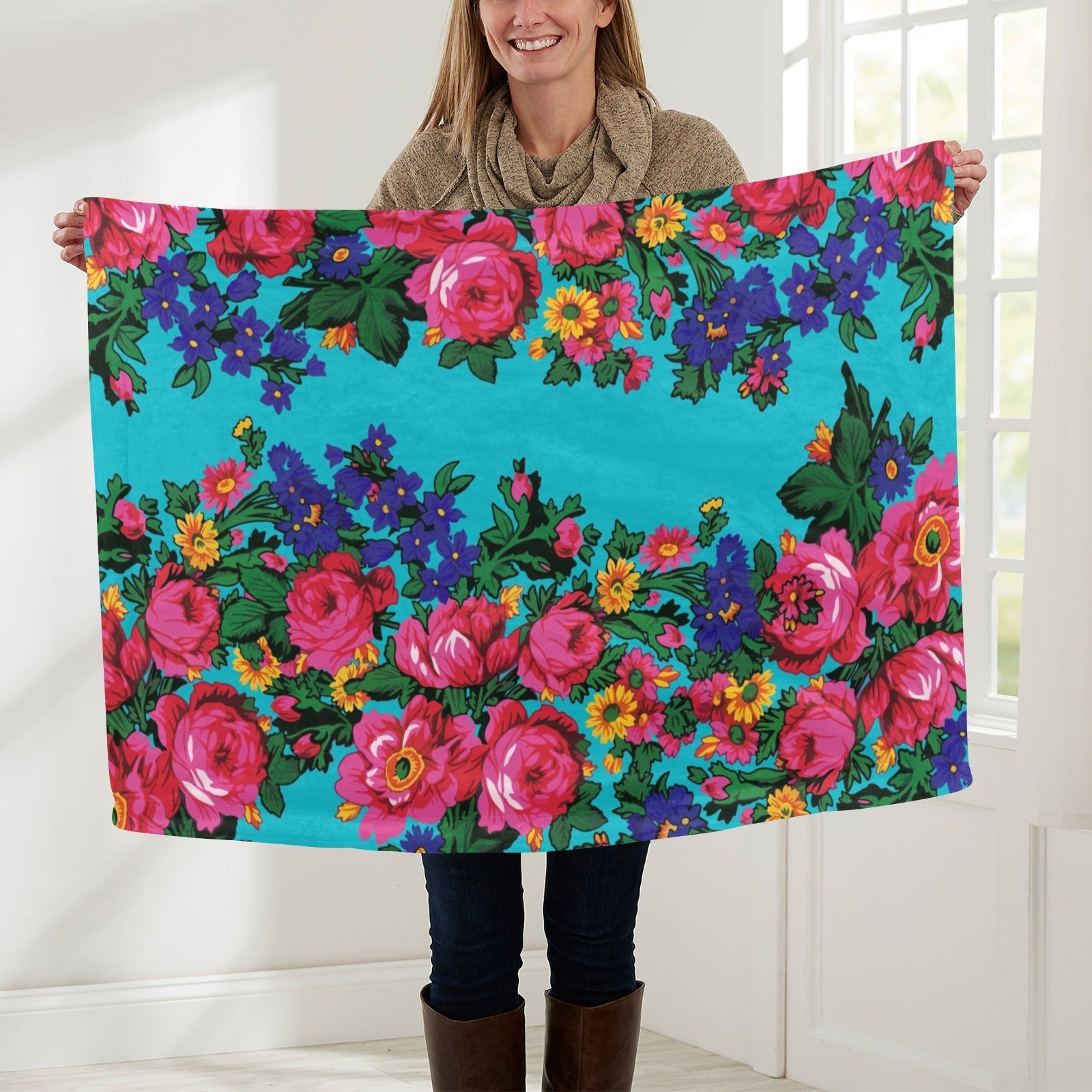 Kokum's Revenge Sky Baby Blanket 30"x40" Baby Blanket 30"x40" e-joyer