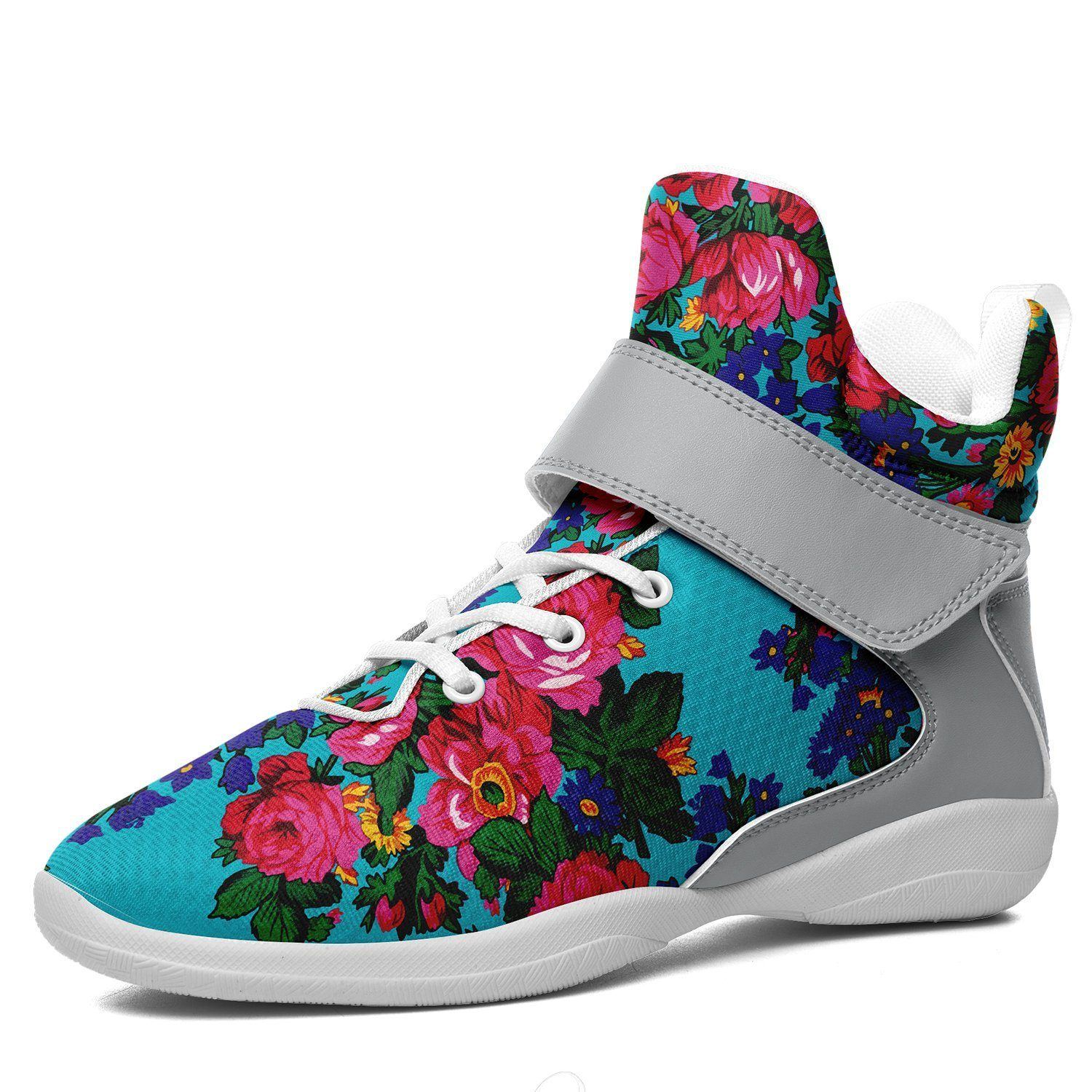 Kokum's Revenge Sky Kid's Ipottaa Basketball / Sport High Top Shoes 49 Dzine US Child 12.5 / EUR 30 White Sole with Gray Strap