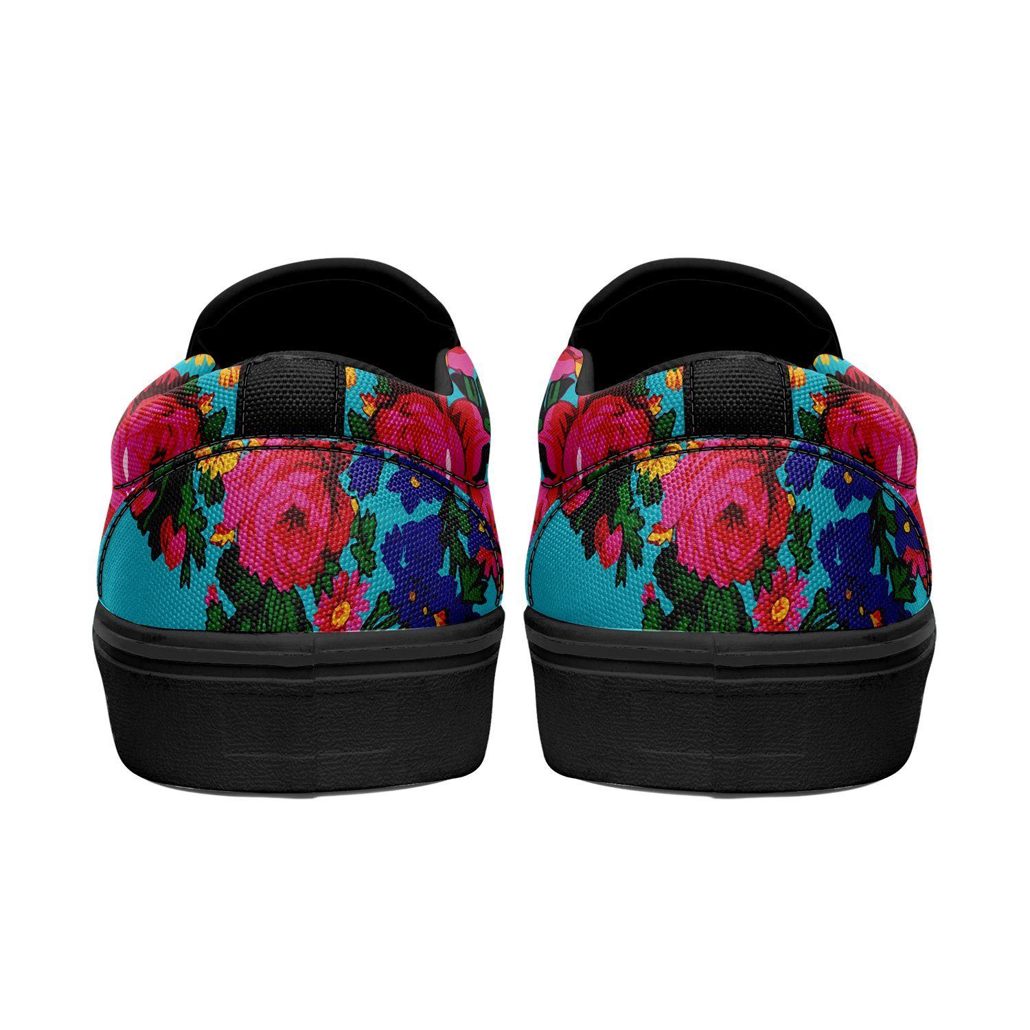 Kokum's Revenge Sky Otoyimm Kid's Canvas Slip On Shoes 49 Dzine