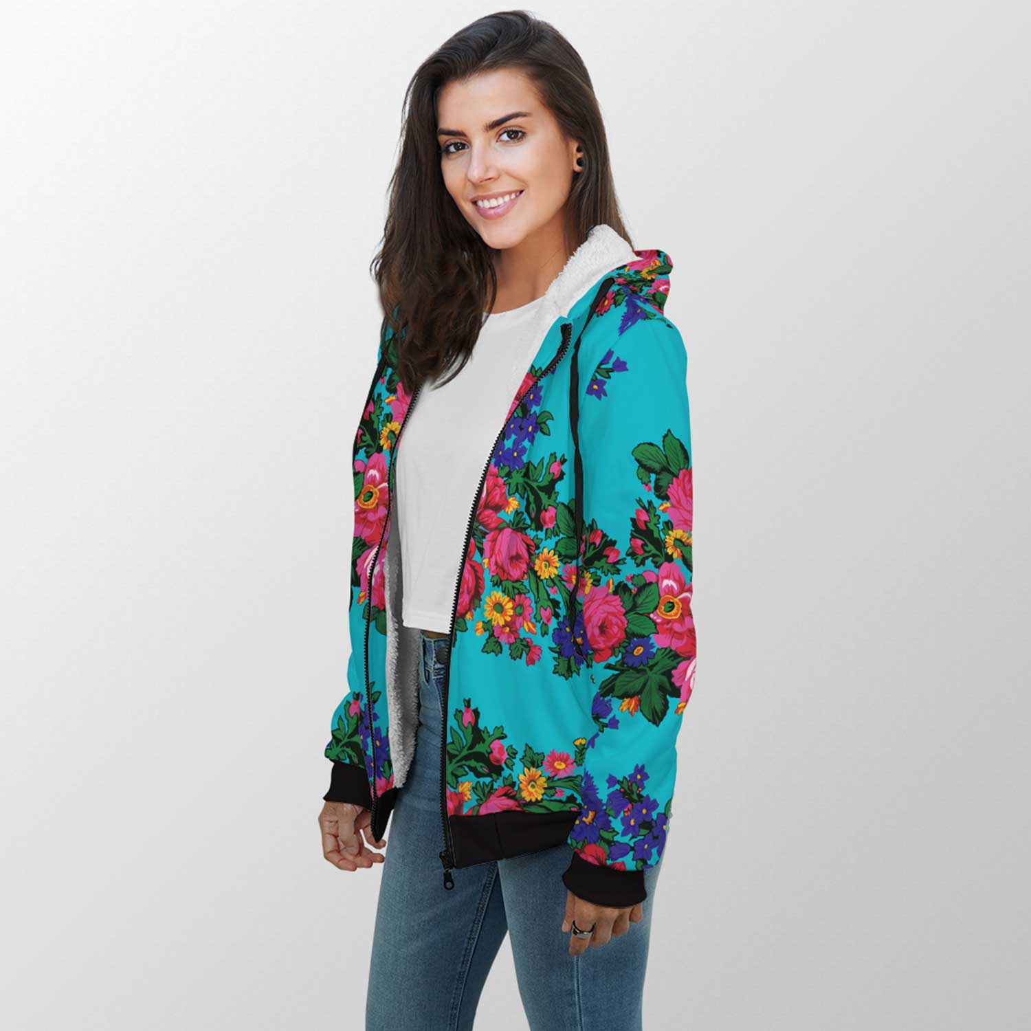 Kokum's Revenge Sky Sherpa Hoodie 49 Dzine