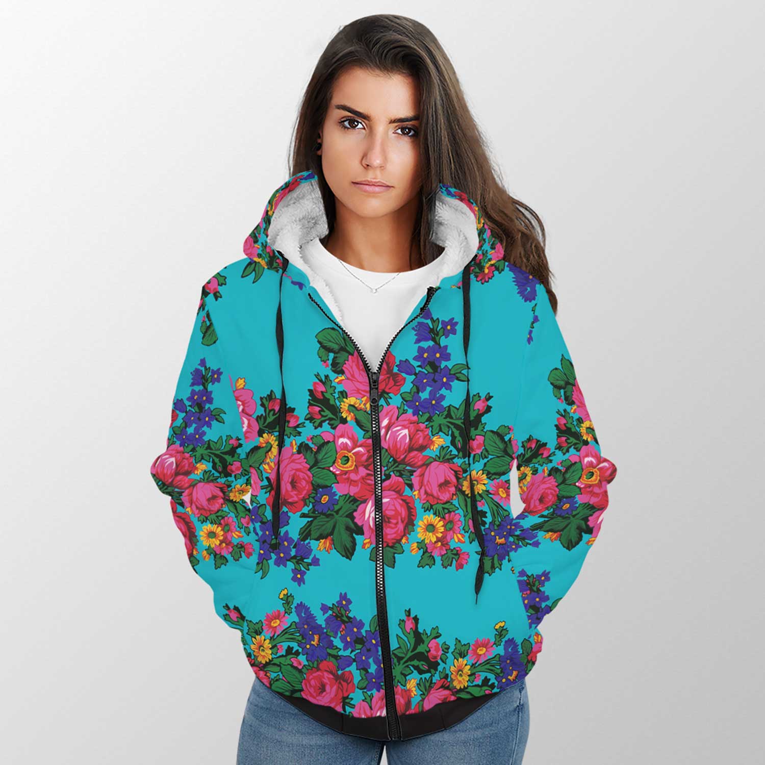 Kokum's Revenge Sky Sherpa Hoodie 49 Dzine
