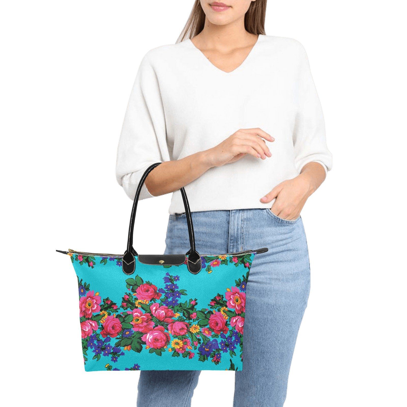 Kokum's Revenge Sky Single-Shoulder Lady Handbag (Model 1714) bag e-joyer