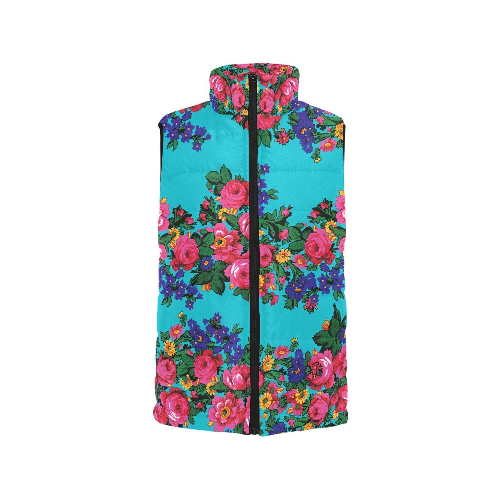 Kokum's Revenge Sky Women's Padded Vest Jacket (Model H44) Women's Padded Vest Jacket (H44) e-joyer