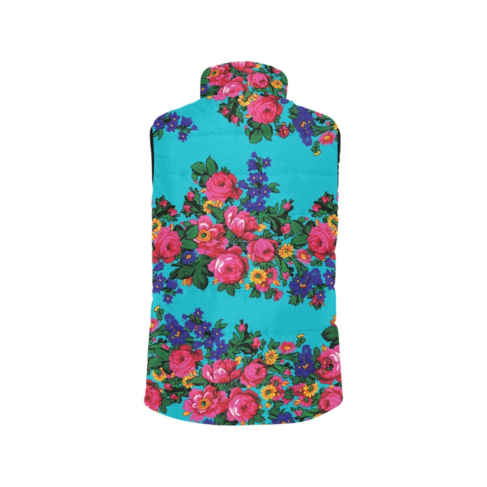 Kokum's Revenge Sky Women's Padded Vest Jacket (Model H44) Women's Padded Vest Jacket (H44) e-joyer