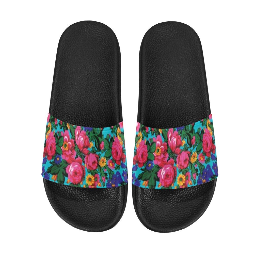 Kokum's Revenge Sky Women's Slide Sandals (Model 057) Women's Slide Sandals (057) e-joyer