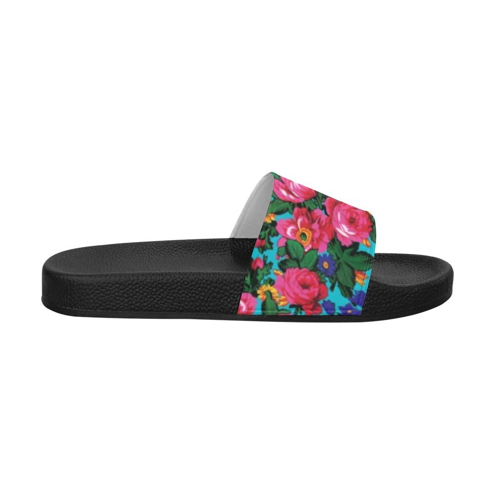 Kokum's Revenge Sky Women's Slide Sandals (Model 057) Women's Slide Sandals (057) e-joyer
